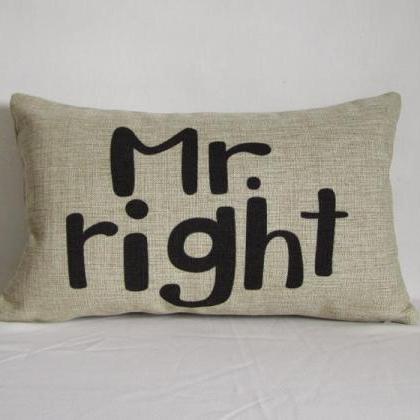 1 Pair of Mr.right Mrs.always right..