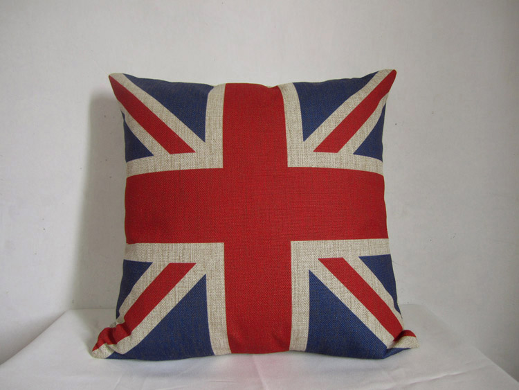 1 Sherlock Cushion Linen Cotton Vintage Retro Union Jack England Flag Throw  Pillow Cushion Cover/home Decor/housewares Flag Pillow